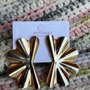 Golden Butterfly-shaped Earrings