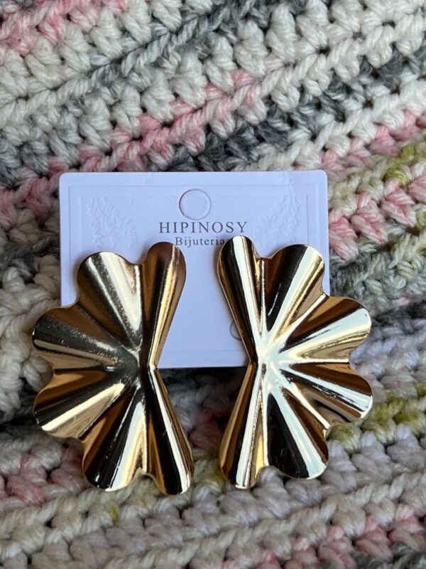 Golden Butterfly-shaped Earrings