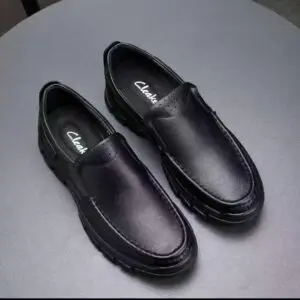 Black Leather Loafers Clarks