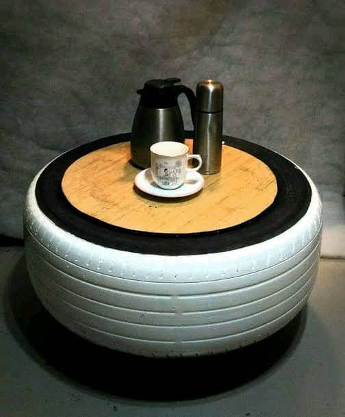 Handmade Tyre Ottoman