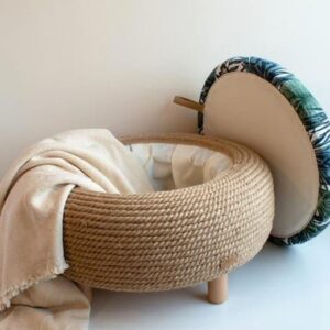 Tyre Storage Stool – Functional Handmade Home Furniture