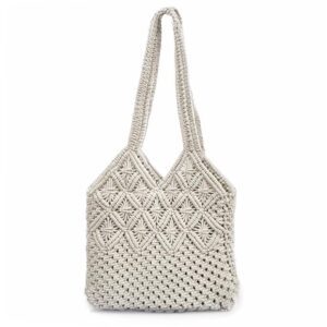 macrame hand bag Handmade Macrame Handbag-Artisan Woven Fashion Bag